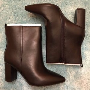 Women's Black Block Heel Booties